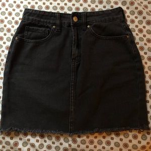 Pacsun black denim skirt. High waist
